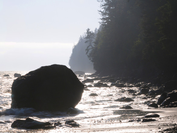 Mixing flip-flops with boulders equals bad decision